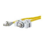 METZ CONNECT BTR E-DAT Industry IP67 V6 - paigakaabel - RJ-45 (M) - RJ-45 (M) - 1,0m - varjestatud - CAT 6 - kollane (141N113K10010)