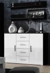 Cama elutoa kummut UNI must/valge l&auml;ikiv