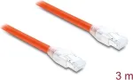 Delock RJ45 v&otilde;rgukaabel Cat.8.1 S/FTP 3 m kuni 40 Gbps oranž (81182)