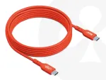 USB-C&ndash;USB-C kahesuunaline kaabel CLUB3D CAC-1573, USB4 Gen 2x2, 2 m, punane, PD kuni 240 W