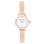 Olivia Burton Women's Rose Gold Watch OB16MC61 23mm Quartz Stainless Steel Mesh