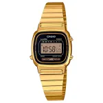CASIO LA-670WGA-1DF naiste digitaalkell kuldse tooniga vaigust/roostevabast terasest