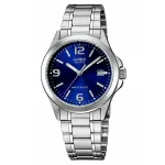 CASIO MTP-1215A-2A Meeste Analoog Kvartskell Sinise Sihtn&auml;idikuga Roostevabast Terasest 43,3mm