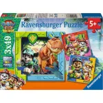 RAVENSBURGER Lastepuzzle PAW Patrol 3 Dino Movie (3 x 49 t&uuml;kki)