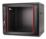 GETFORT CALI 19 inch 9U 600x450 Seinale Kinnitatav Riiulikapp Must