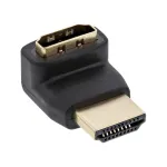 InLine HDMI adapter, isane/emane, &uuml;lespoole nurga all, kuldkontaktidega, 4K2K