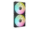 CORSAIR iCUE LINK LX140 RGB PWM korpuse ventilaator, 140 mm, ARGB, (2 tk), must
