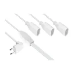 kabelmeister Euro pikendusjuhe 3 Schuko pistikupesaga, 0,25 m, must (16 A, 3680 W)