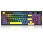 Redragon K725LBY-RGB-PRO Glintstone 75% traadita mehaaniline m&auml;nguklaviatuur (kolme režiimiga, vahetatavate punaste l&uuml;lititega)