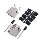 EFB Elektronik 29446.1V2 D-Sub 9-pin metallkate, h&otilde;bedane tsinkvalu, sirge kaabli sisseviik, kaheosaline EMI/RFI varjestatud tagakate