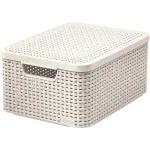 CURVER Style M hoiukarp kaanega, 39,3 x 29,3 x 18,7 cm, kreemjas, 21,6L, kokkupandav