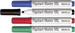 MAUL HEBEL Flipchart Marker XXL &uuml;mar ots, erinevad v&auml;rvid (4-pakk) 63839-99