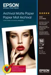 Epsoni arhiivmattpaber, DIN A3+, 189g/m&sup2;, 50 lehte, tindiprinteri tr&uuml;kk, A3+ (330x483 mm), Matt, 50 lehte, 192 g/m&sup2;, Valge