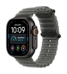 Apple Watch Ultra 4 GPS + Cellular 49mm must titaankorpus pooll&auml;bipaistva musta Ocean rihmaga