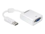 Video Kaabliadapter DeLOCK 61766 0.125m VGA DisplayPort Valge