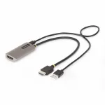StarTech.com 0,3m HDMI&ndash;DisplayPort adapterkaabel, 8K 60Hz, aktiivne HDMI 2.1 to DP 1.4 videomuundur, toide USB kaudu, kaabel kaasas