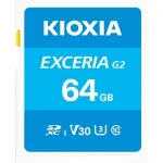 Kioxia Exceria G2 SDXC 64GB m&auml;lukaart, UHS-I, klass 10, U3, V30, LNEX2L064GG4