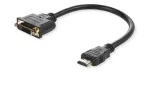 Microconnect HDMDVI15CM HDMI&ndash;DVI-D adapter, pistik/pesa, Dual Link, passiivne, 1080p 60 Hz, 0,15 m, must
