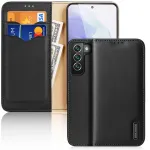 Dux Ducis Hivo klapiga nahast rahakott-t&uuml;&uuml;pi &uuml;mbris Samsung Galaxy S22+ (S22 Plus) jaoks, must