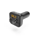 Hama 00014163 FM-saatja / toiteadapter mobiiltelefonidele, tahvelarvutitele, AUX-IN, USB-IN, must