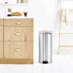 Pedal Bin Brabantia newIcon Round Brushed steel Diameter 30 cm
