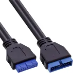 InLine USB 3.0 pikenduskaabel sisemine p&auml;is isane/emane 33448I 0,35 m