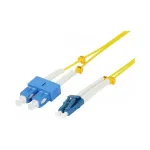 Synergy 21 LWL-2-Faser-Patchk. 5mtr.LC-SC 9/125um OS2 AD 2mm flexible Knickschutzt&uuml;lle - Single- bzw. Monomode-Faser - 5 m