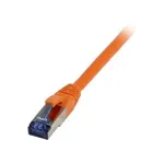 patch-kaabel RJ45 - CAT6A 500Mhz - 0,5m - oranž - S-STP(S/FTP) - TPE/LSZH(Superflex) - AWG26 - Syner