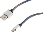 USB-kaabel S/CONN 14-50030 USB 2.0 2 m USB A USB C sinine