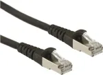 Roline - paikakaabel - RJ-45 (M) pistik RJ-45 (M) - 1,5 m - SFTP - CAT 6a - must