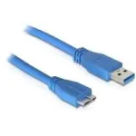 USB-kaabel DeLOCK 83502 USB 3.2 Gen 1 5 m USB A-pistik Micro-USB B-pistik sinine