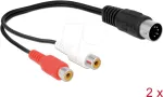 Audio kaabel DeLOCK 85835 0.2m DIN (5-pin) 2 x RCA Must