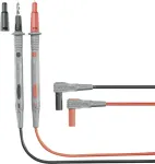 Testjuhtmete komplekt Voltcraft MS-4P &mdash; 1,20 m, must/punane isoleeritud juhtmed