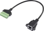 Renkforce RJ45 v&otilde;rguadapterikaabel[1x RJ45-pesa 8p8c - 1x klemm&uuml;hendus] 30 cm (RF-6443976)