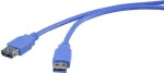 USB-pikenduskaabel Renkforce 1420708 &mdash; USB-t&uuml;&uuml;p A-pistik emasele, USB 3.0, 5 V