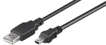 Goobay | USB 2.0 Hi-Speed kaabel | 50768 | USB-A mini-USB-le USB 2.0 isane (t&uuml;&uuml;p A) | USB 2.0 mini isane (t&uuml;&uuml;p B, 5-kontaktiline)