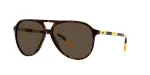 Ralph Lauren PH4173-500373 Meeste ristk&uuml;likukujulised p&auml;ikeseprillid, Havana, pruun l&auml;&auml;ts, 59/14/140 mm
