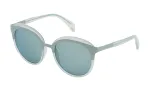 POLICE Women's Sunglasses SPL49953SMCX Havana Brown Square Acetate UV400