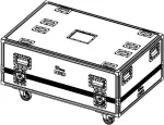 NEXO IDT-2CASE312 Transpordikarp 2x IDS312 subwooferile