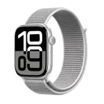 Crong Nylon Sport Loop Apple Watch 38/40/41/42 mm jaoks (Silver Grey)