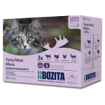 M&auml;rg kassitoit BOZITA 85 g kotike &mdash; veiseliha, kana, hirv, kalkun, teraviljavaba, t&auml;iskasvanud kassidele, 12&times;85g pakk