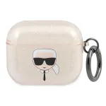 Karl Lagerfeld KLA3UKHGD AirPods 3 &uuml;mbris Glitter Gold Karl's Head