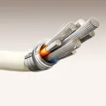JOYROOM S-A53 USB-A&ndash;USB-C kaabel fluorestseeruva otsikuga 1,2 m beež