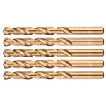 NEO TOOLS HSS-Co Coobalttrellpuurid metallile, 12,0 mm, 5 tk (DIN 338, 135&deg; tsentreeriv ots)