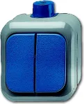 Busch-Jaeger 1084-0-0839 Klahv-l&uuml;liti sisu, 1-pooluseline vaheldusl&uuml;liti, 10 AX, 250 V, s&uuml;vispaigaldus, sinine/hall