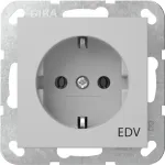 Gira 4458015 SCHUKO pistikupesa EDV System tr&uuml;kisega, puhtvalge l&auml;ikiv