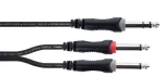 Cordial 14878 Audio Y-adapter kaabel 6,3 mm stereo jack - 2x 6,3 mm mono jack 3 m must