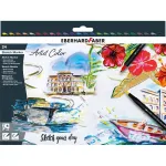 Faber-Castell Eberhard Faber Artist Color kahe otsaga pintselpliiatsite komplekt 24 tk, peenotsik ja pintsliotsik, erinevad v&auml;rvid 558224