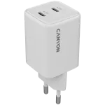 Canyon CU45CC GaN 45 W 2xPD laadija, valge (CNS-CUW45CC)