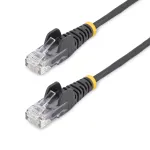 StarTech.com 2 m CAT6-kaabel &ndash; &otilde;huke &ndash; takerdumisvastaste RJ45-pistikutega &ndash; must